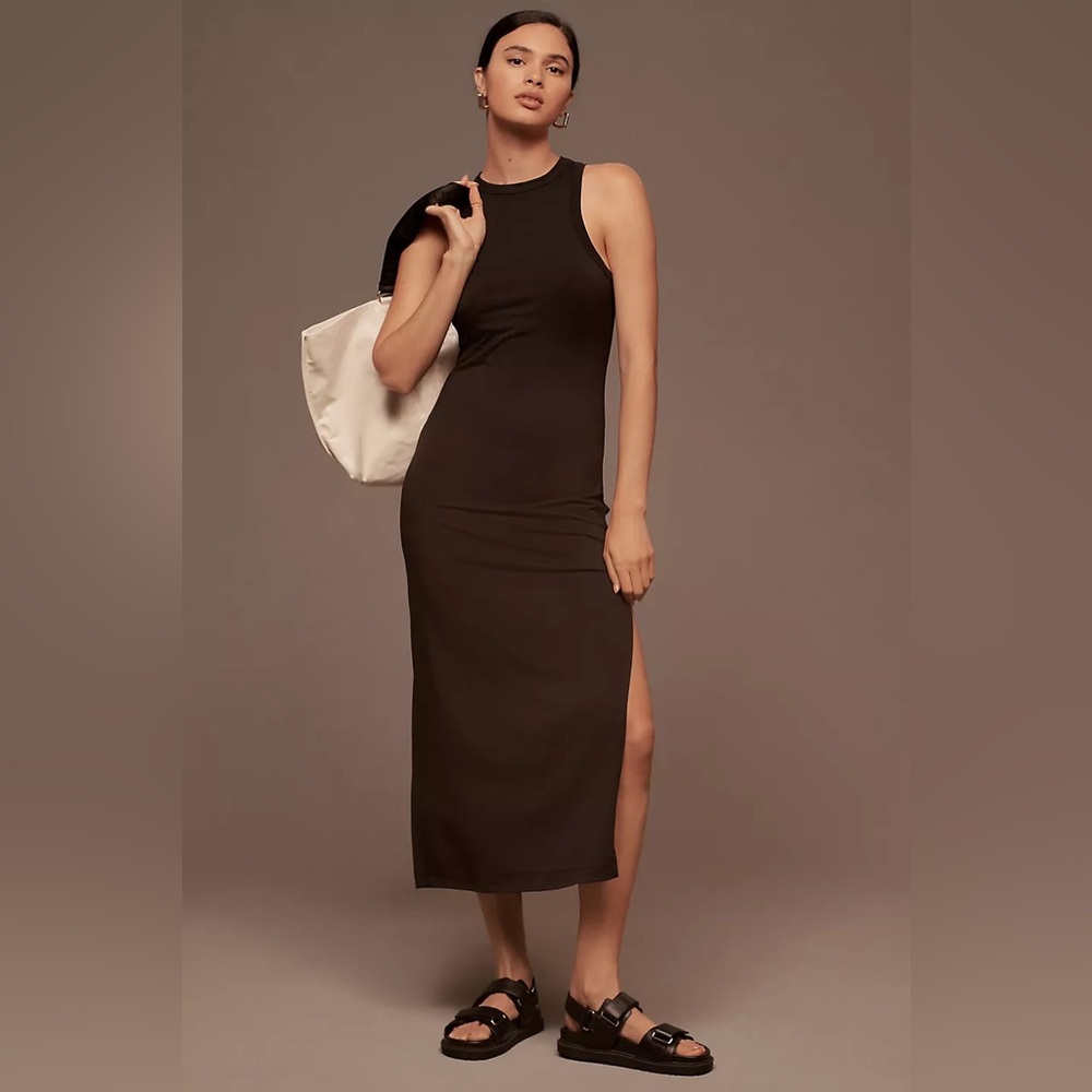NWT L*Space Sawyer Midi Dress In Black
